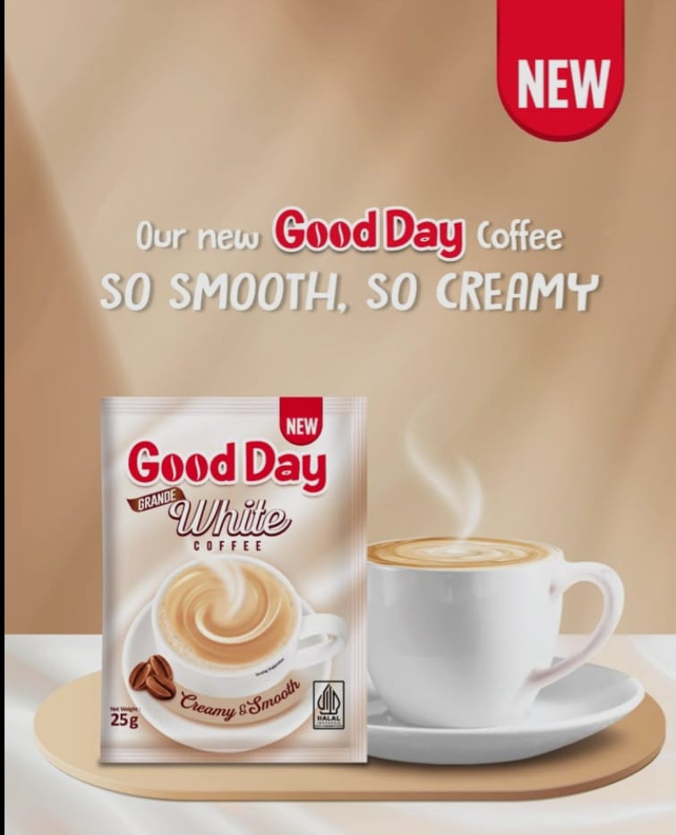 Good Day White Coffee Creamy & Smooth 10 Sachets 250 g