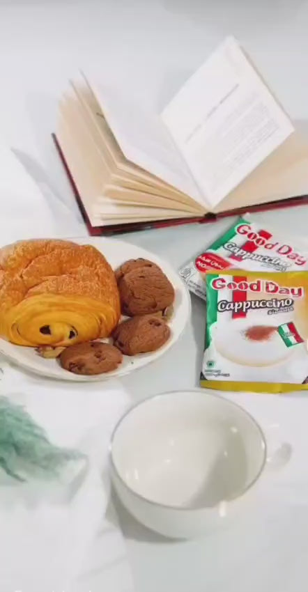 Good Day Cappuccino Italian Style Instant Coffee Mix, 20 Sachets(No Sugar)