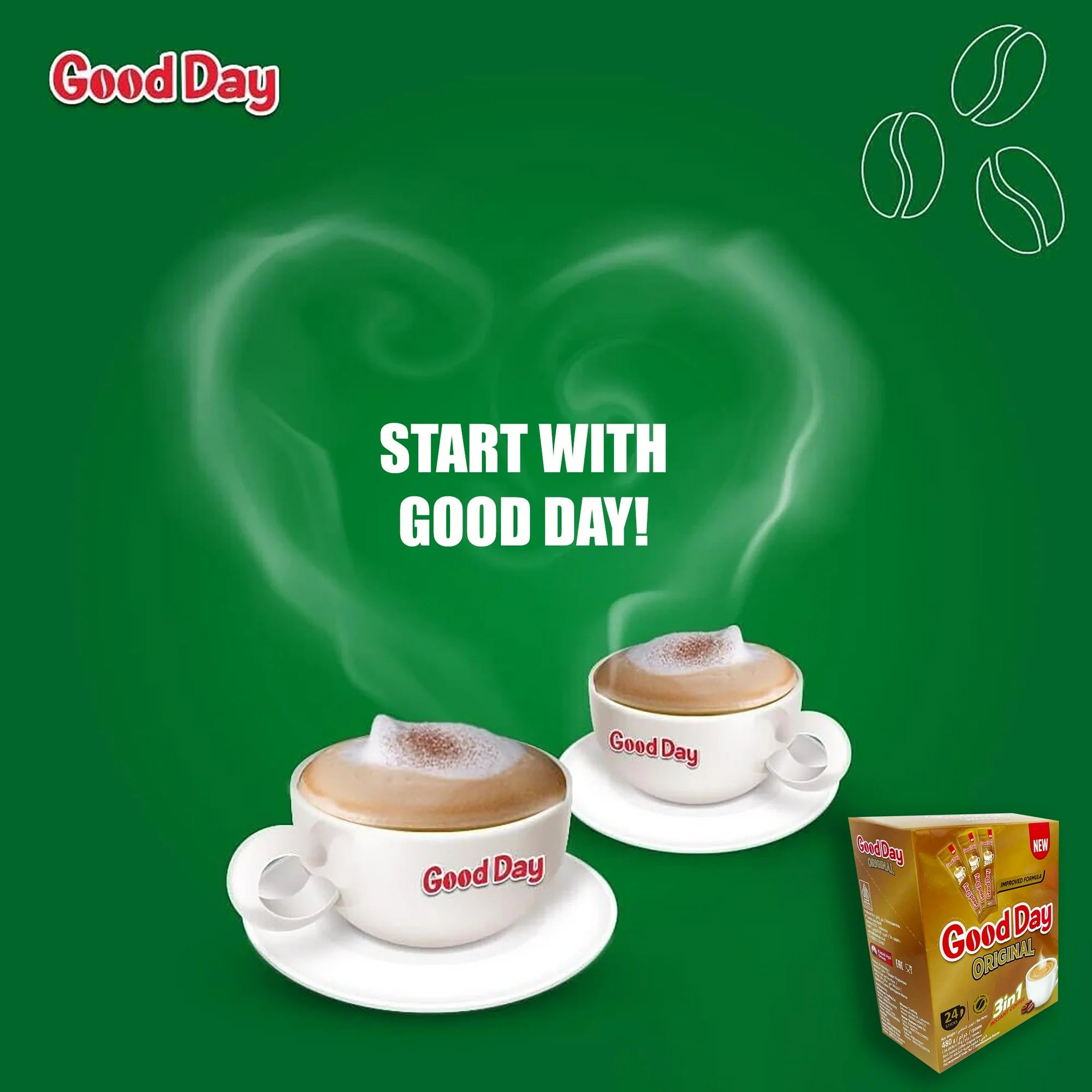 Good Day Original Coffee 3-in-1-24 Sticks